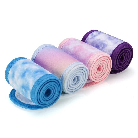 Spa Facial Headband Microfiber 4 Pack Adjustable Hair Wrap for Face Mask main image 6